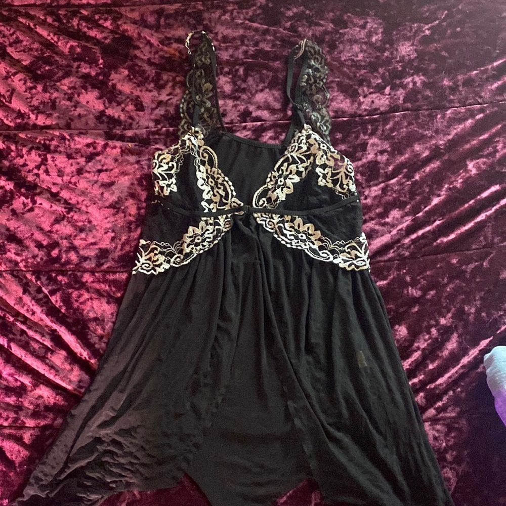 Black lingerie too. S/M